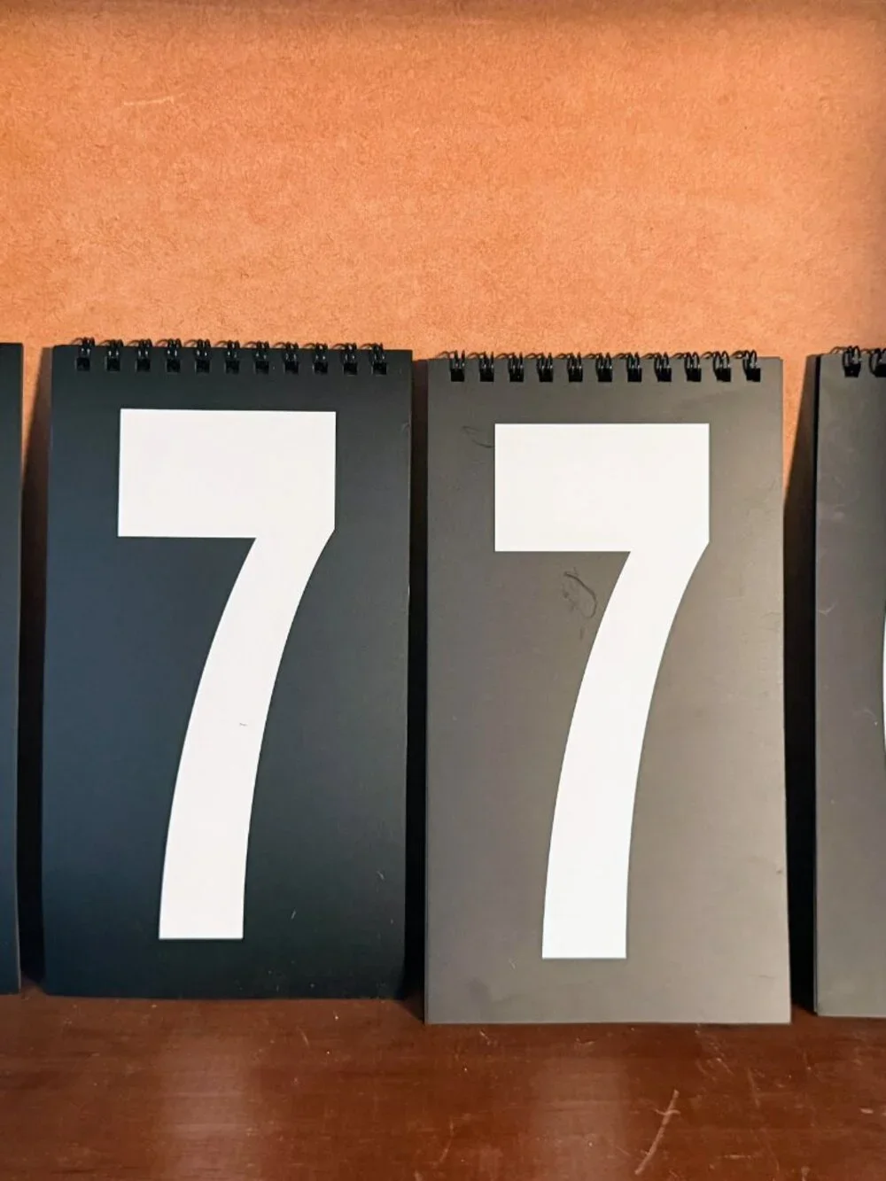 Flip Number Signs (4) 0-9 Birthdays Holidays Unique Decor Cottage Patriotic